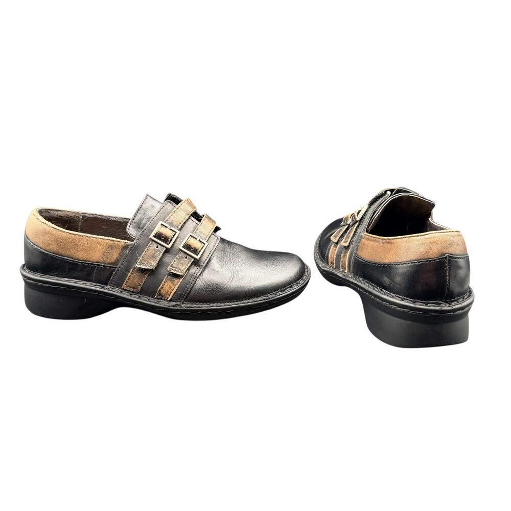 Naot Celestia Slip On Mary Jane Comfort Shoes Black Brown Womens 7 EU 38